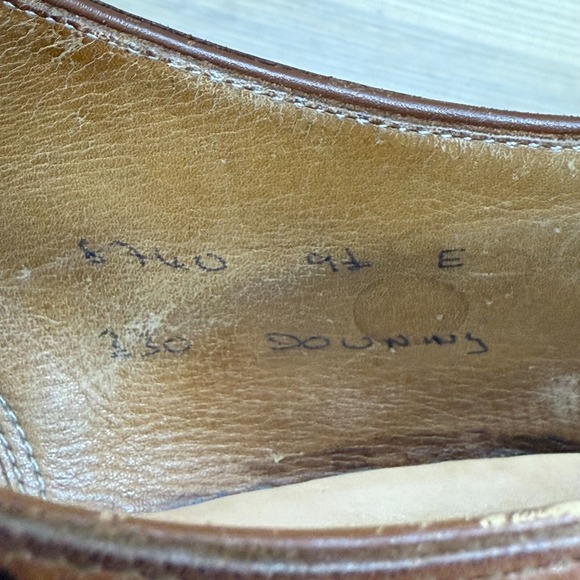Crockett & Jones Vintage Oxfords US 10.5 E Brown Leather Wingtip Downing UK 9.5 - Picture 11 of 11